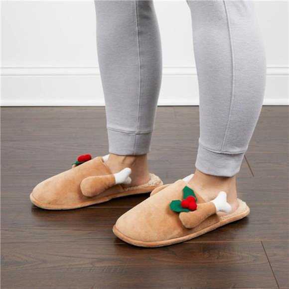 Matching Family Holiday‎ Christmas Reindeer & Turkey Scuff - Picture 4 of 7